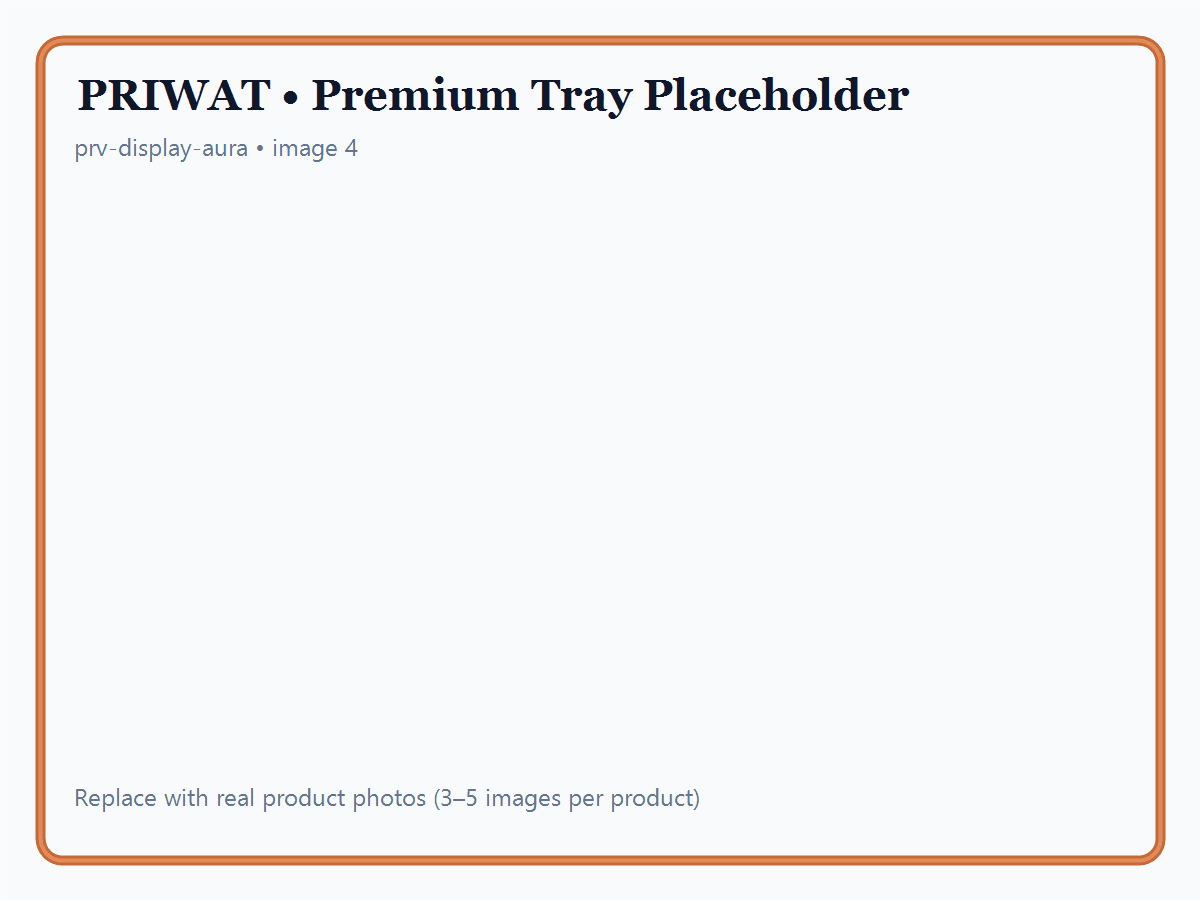 ถาดหนังสำหรับโชว์สินค้า โทน Luxury รุ่น Aura