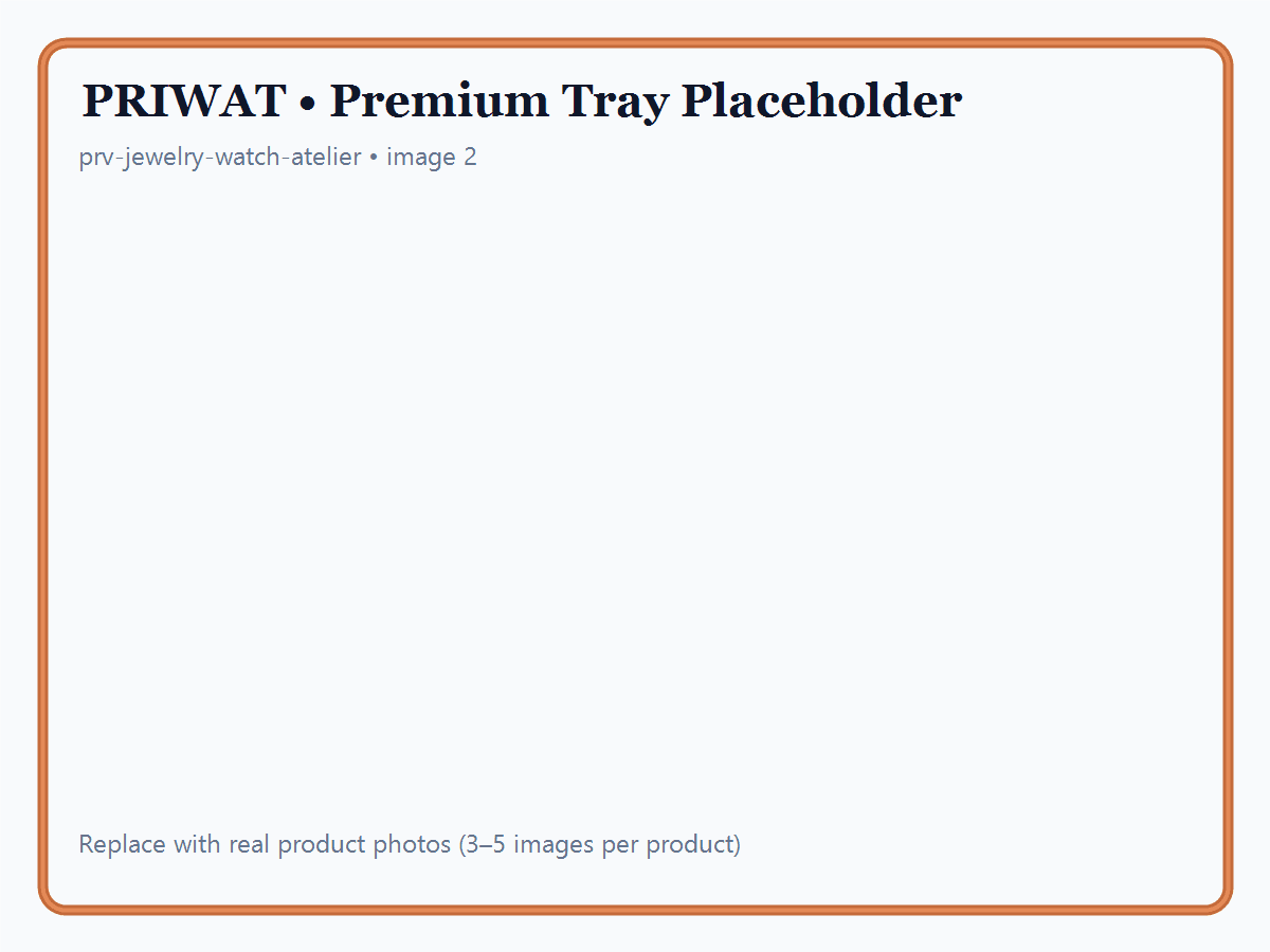 Premium compartment tray for watches